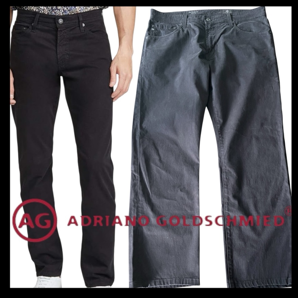 AG The Graduate Tailored Leg Black Jeans (34x29)
